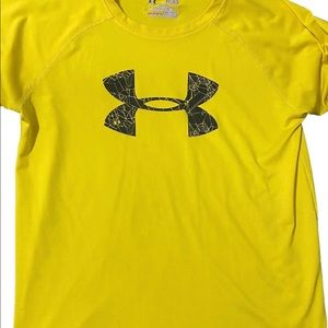 Yellow Youth Men Under Armour Tee